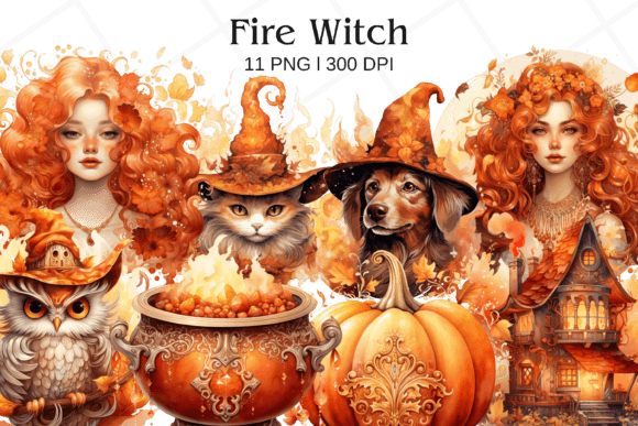 Fantasy Fire Witch Watercolor Clipart: A Brand Designer’s Review for Marketing & Visual Storytelling