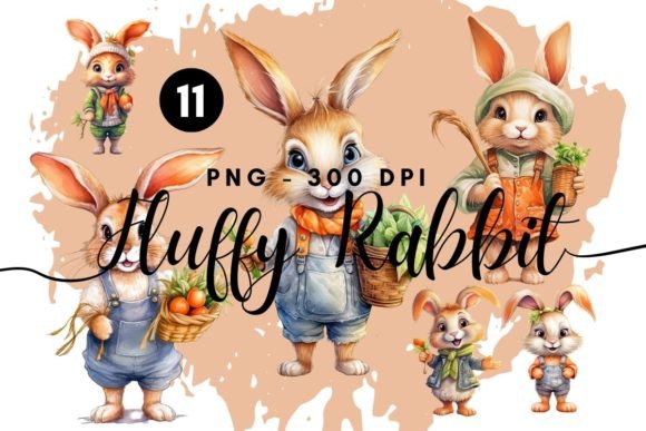Fluffy Rabbit Watercolor Sublimation: A Soft Touch for Lifestyle Branding and Visual Storytelling