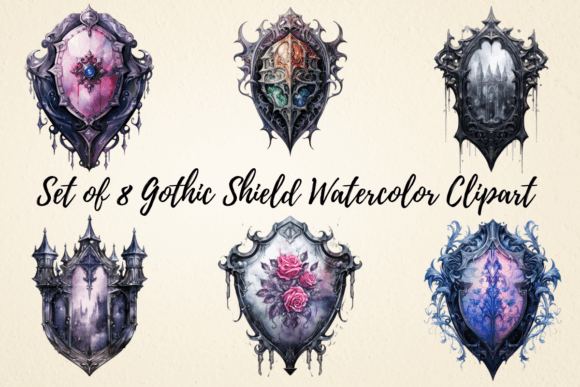 Gothic Shield Watercolor Clipart: A Brand Designer’s Review for Local Business Branding