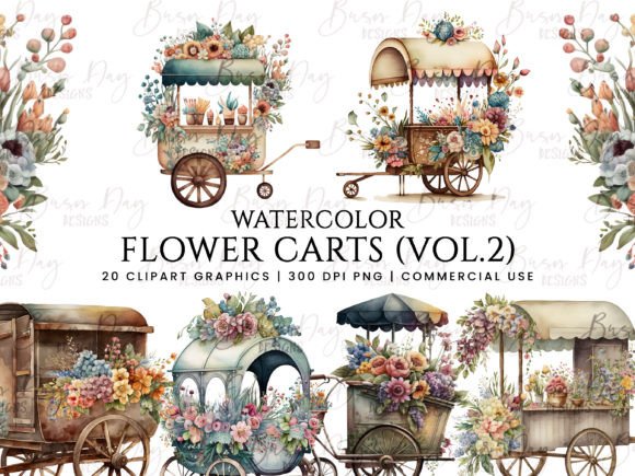h1Watercolor Flower Carts Clipart Vol 2: A Designer’s Review for Brand & Marketing Use/h1