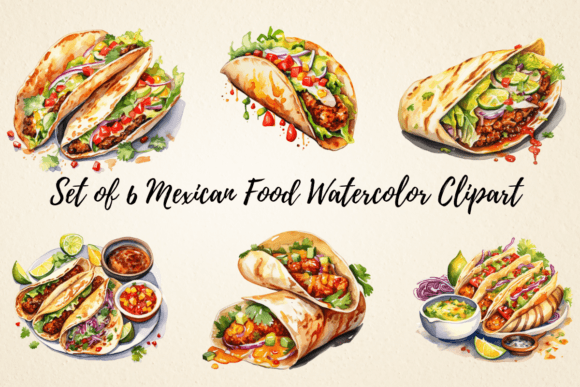 Mexican Food Watercolor Clipart for Creative Sellers: A Practical Design Review