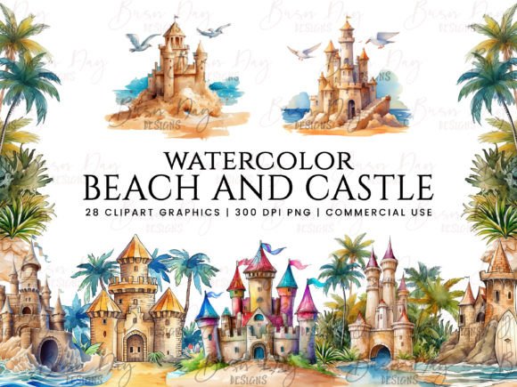 Watercolor Beach and Castle Clipart: A Brand Designer’s Real-World Packaging & Branding Review