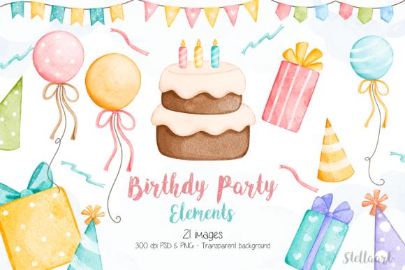 Watercolor Birthday Party Elements: A Visual Designer’s Review for Real Content Publishing