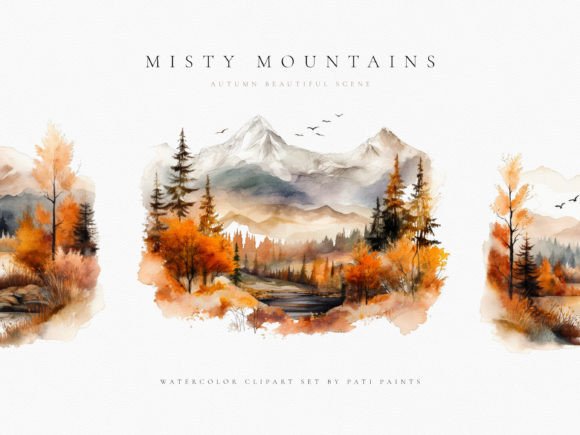 Watercolor Forest Mountains Illustrations: A Designer’s Review for Real Client Projects