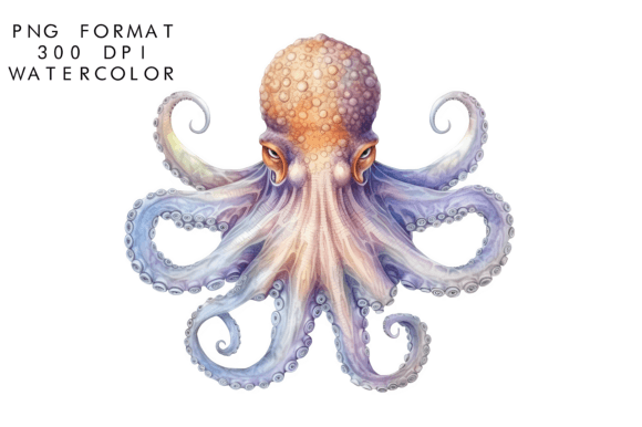 Watercolor Octopus Illustrations: A Fresh Design Asset for Brand Storytelling