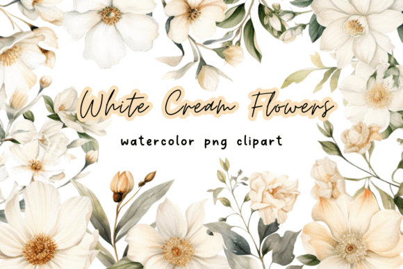White Cream Watercolor Flower Clipart: A Designer’s Real-World Embroidery Review